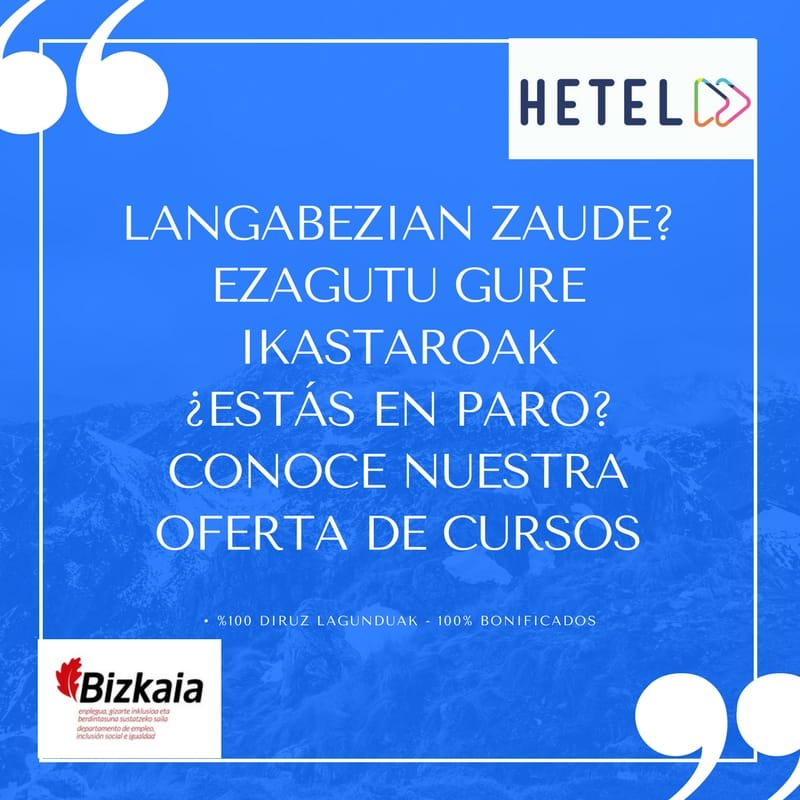 Ikastaroak Bizkaia